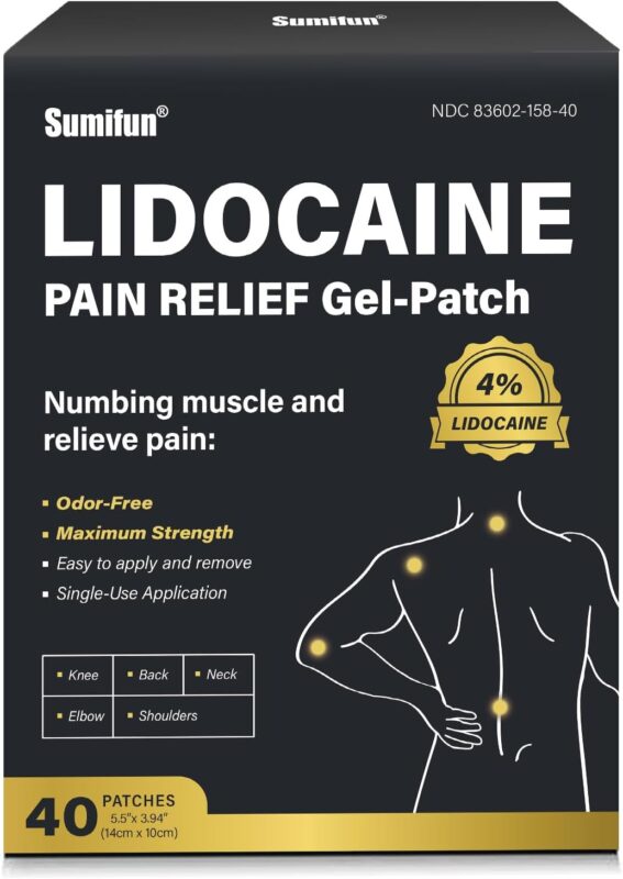 Sumifun Lidocaine Patches Maximum Strength Pain Relief Patch